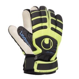 Вратарские перчатки Uhlsport Cerberus Soft 100033501 салатово-черные